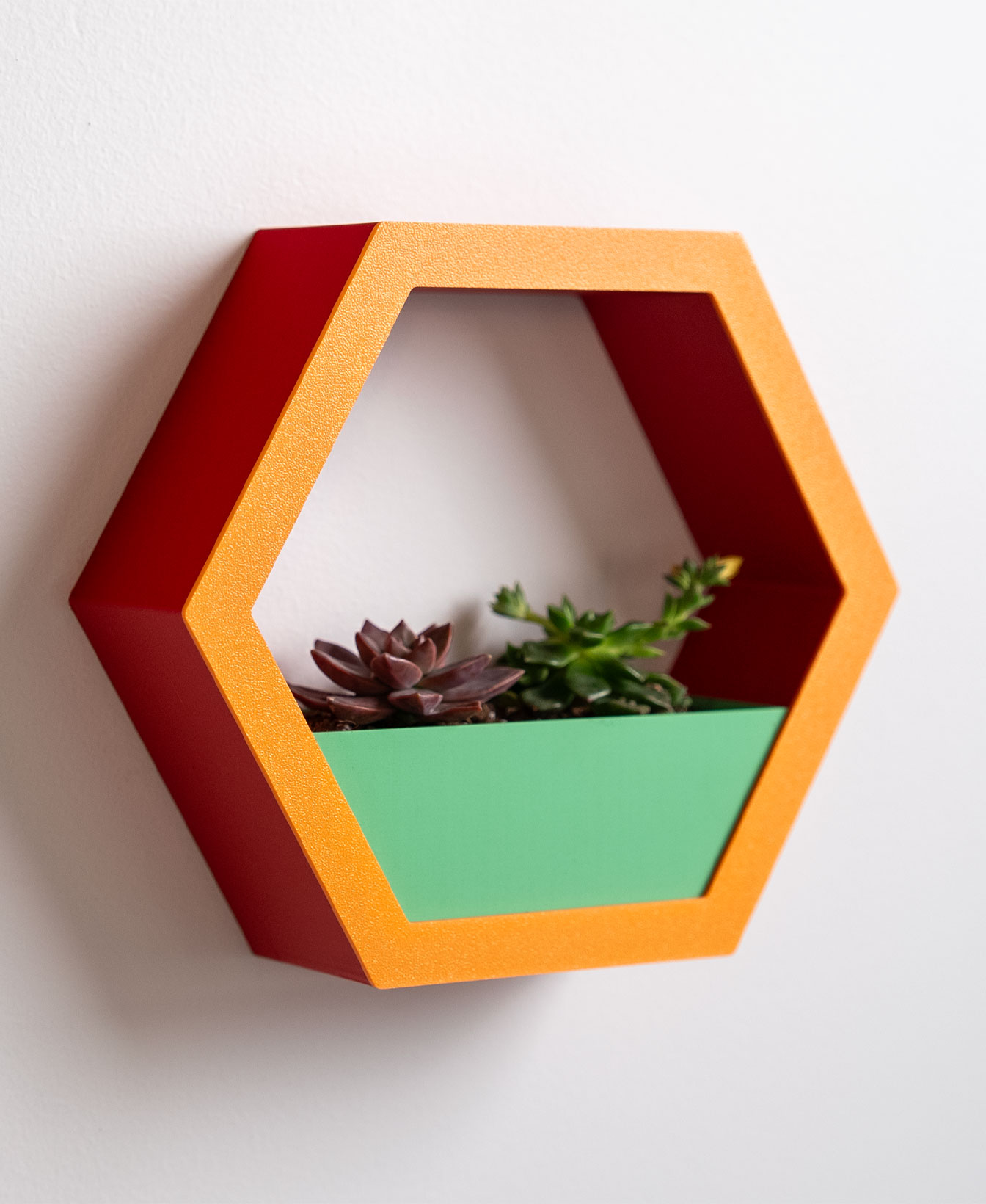 Hexagon wall planter